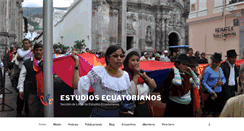 Desktop Screenshot of ecuatorianistas.org